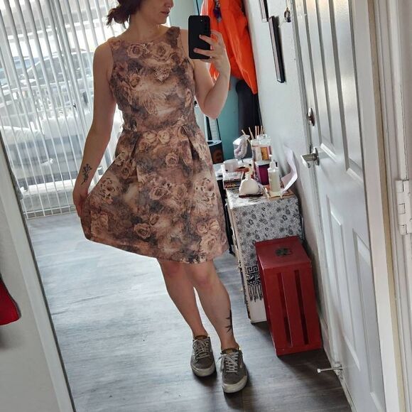 Belle Badgley Mischka u-back rose dress - Picture 2 of 9